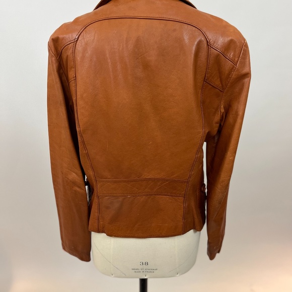 1970's mens size 38 Vintage leather jacket "Crae Carlyle San Francisco" - Picture 5 of 12